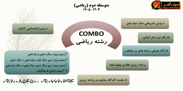 پکیج کامل ریاضی حرف آخر یا طرح کمبوی ریاضی حرف آخر